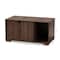 Baxton Studio Jasper Walnut Brown Finished 2-Door Wood Cat Litter Box Cover House 157-9544 - alternate 5